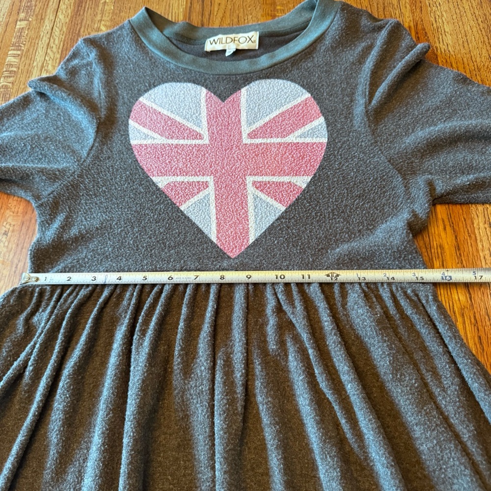 WILDFOX HEART PRINTED MINI DRESS Sz Large - Picture 9 of 14